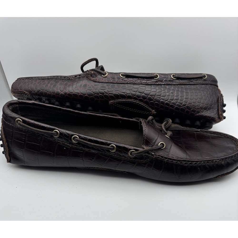 Cole Haan Gunnison Waxy Leather Boat Driver Loafers‎ Brown Men 11.5 - Picture 5 of 7